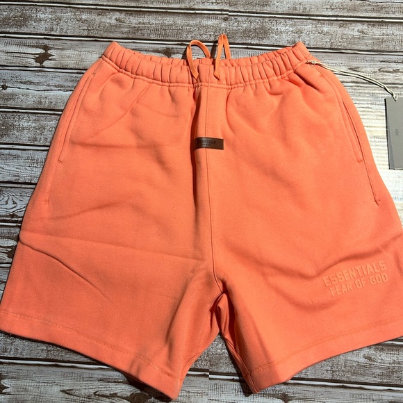 Essentials Men's Coral Athletic Shorts - Picture 1 of 6